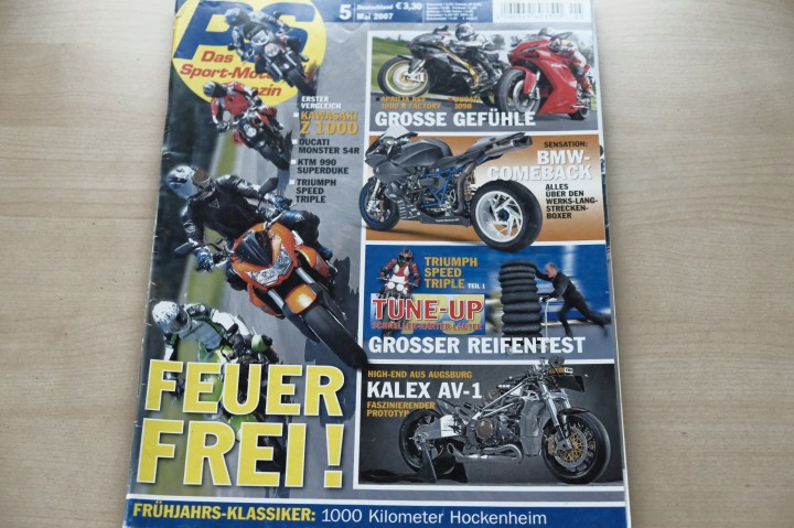 Deckblatt PS Sport Motorrad (05/2007)